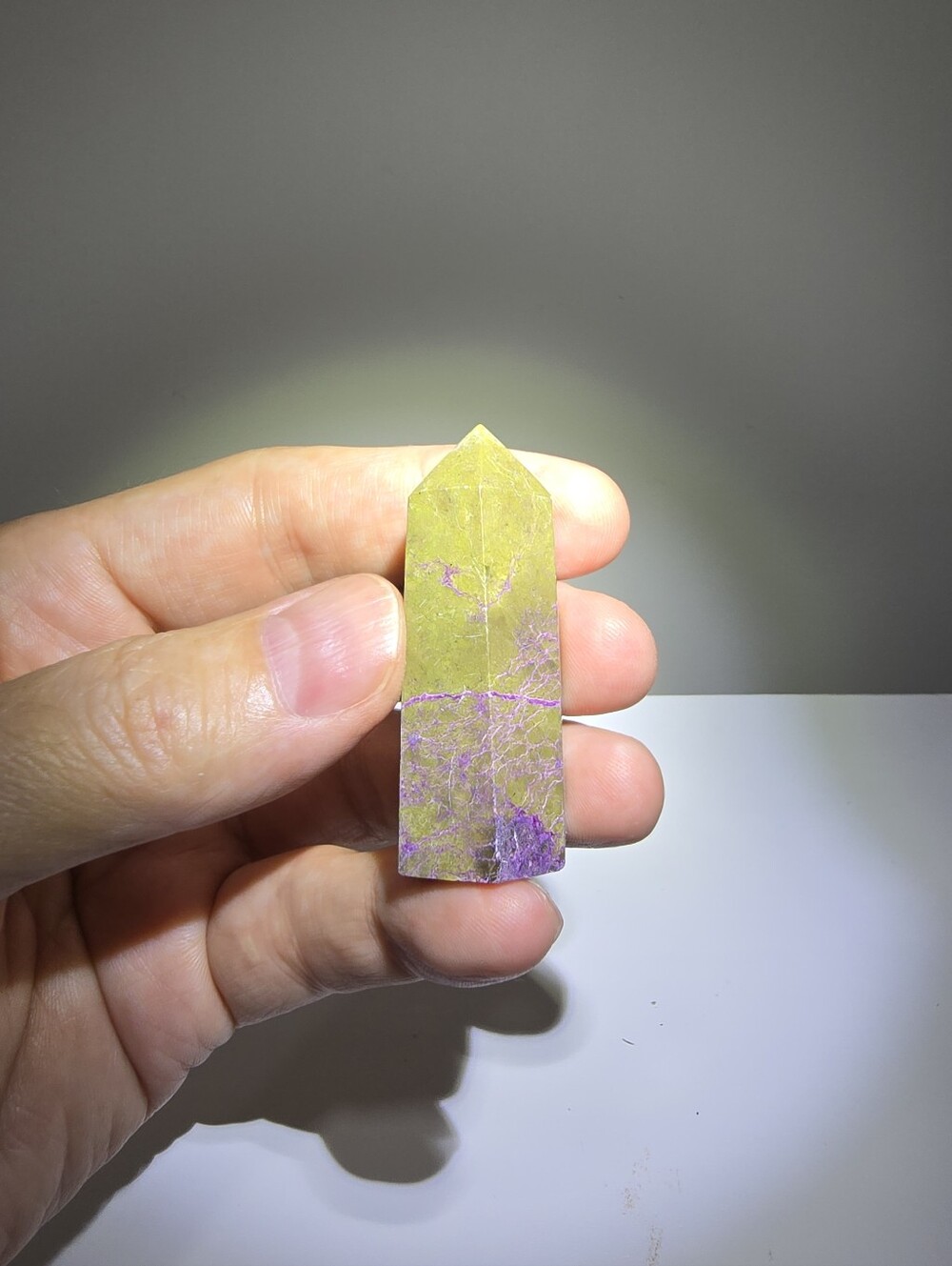 Atlantisite Crystal Tower #H (aka Stichtite and Serpentine)